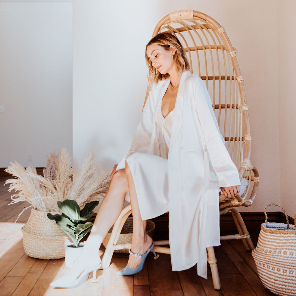 Sleep in Sustainable Style with Our Elegant and Versatile Silk Bridal Pajamas