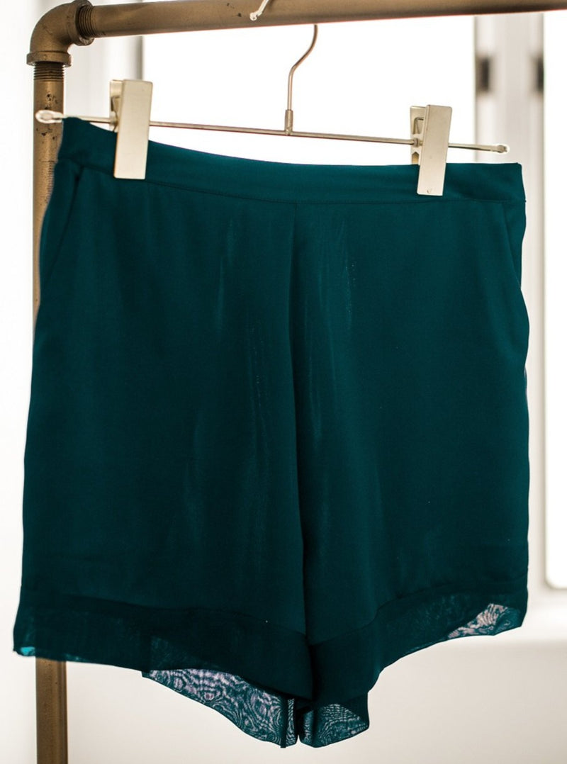 Soho Shorts · Deep Emerald Green
