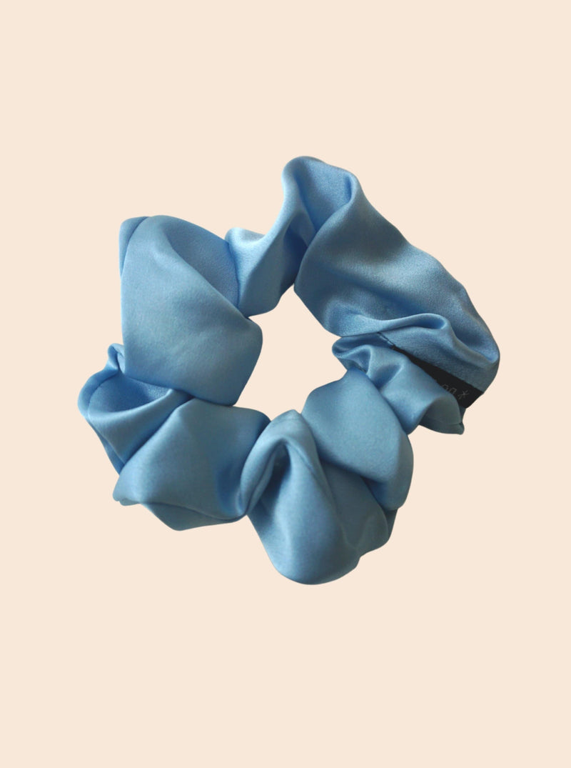 French Blue#Silk Scrunchie Hair Accessory Look Polished Anytime | More Sunday Scrunchie Mulberry Silk Scrunchie lunya morgan lane