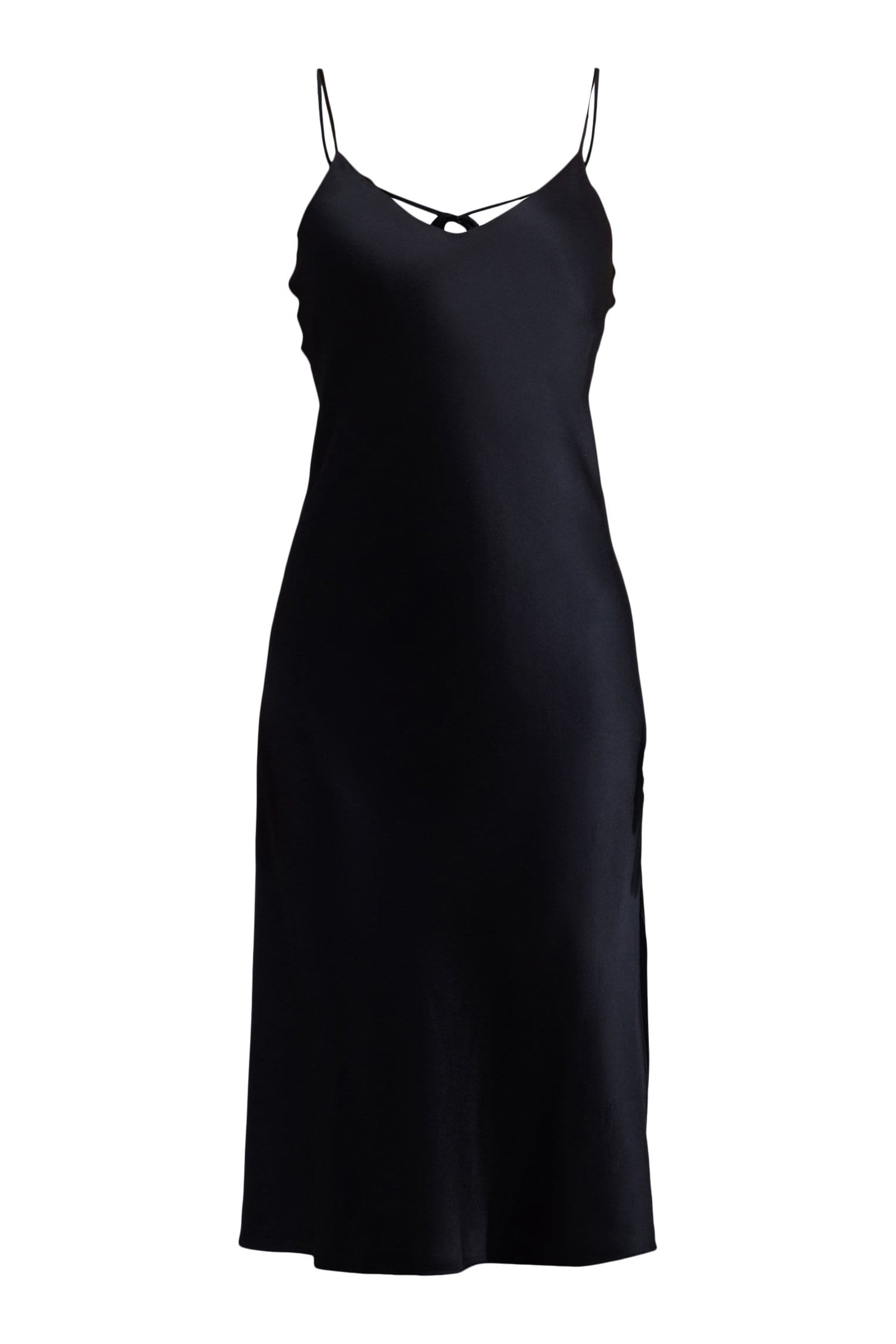 Black Caviar#Slip Dress The Sunday Silk Slip Dress (Adjustable Straps and Built In Bra) lunya morgan lane black-caviar