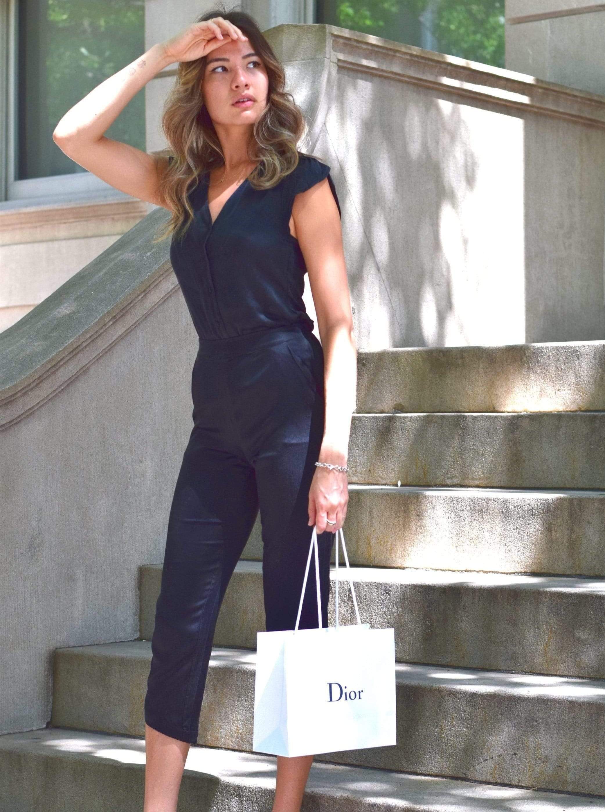 Washable 100% Mulberry Silk Pajama Set Nº1 | MORE SUNDAY Women's Pajama Set S / Black Caviar Silk Pajama Set Nº1 lunya morgan lane