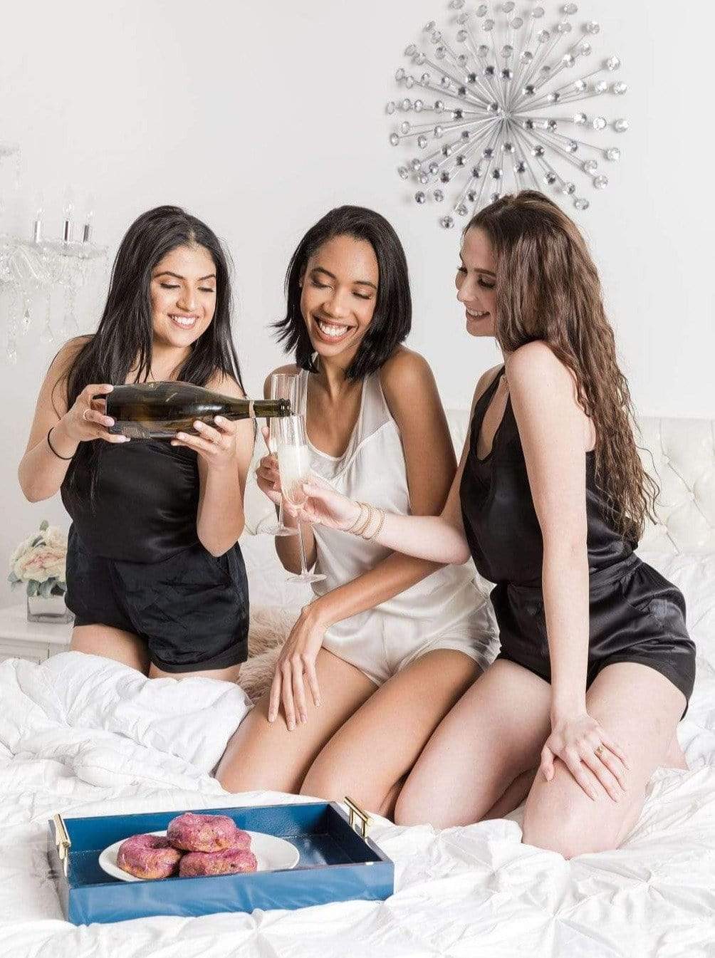 Washable 100% Mulberry Silk Pajama Set Nº4 | MORE SUNDAY Women's Pajama Set Silk Pajama Set Nº4 lunya morgan lane