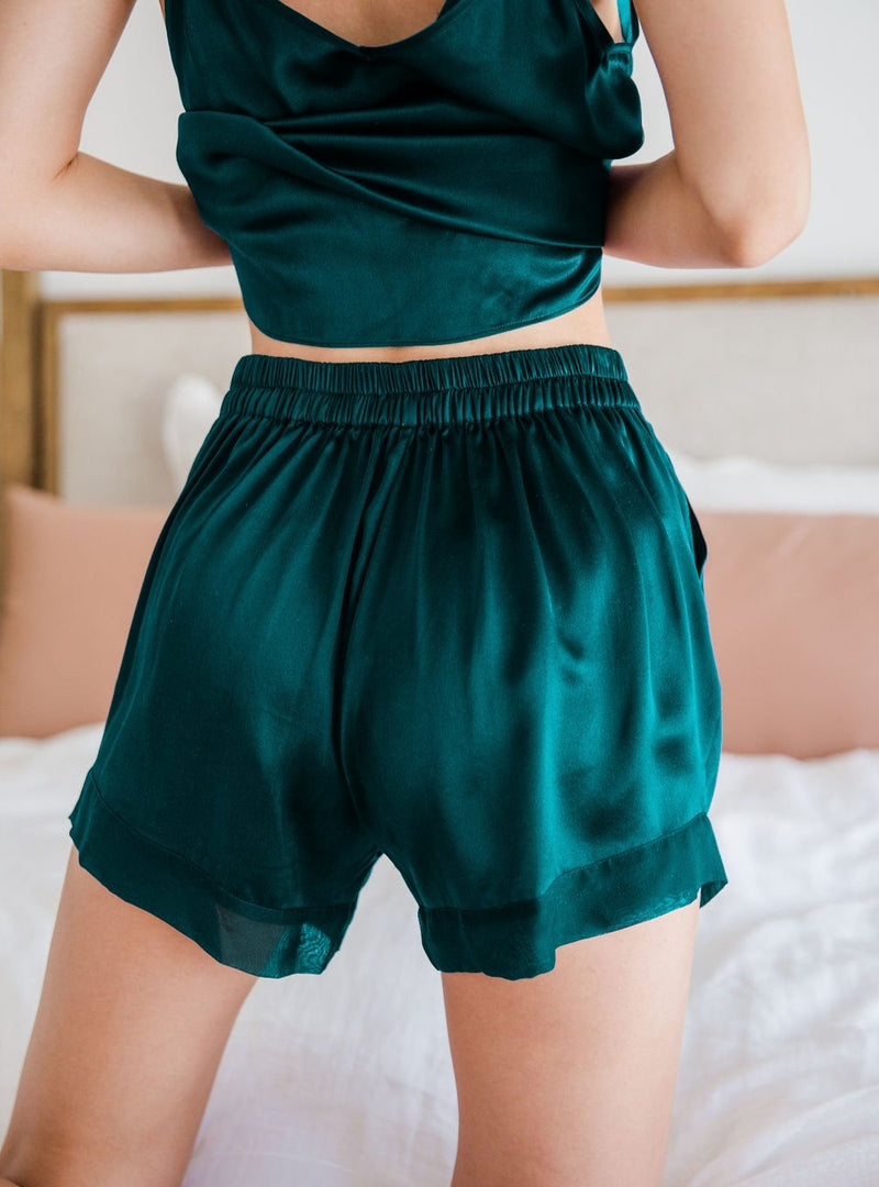 Soho Shorts · Deep Emerald Green