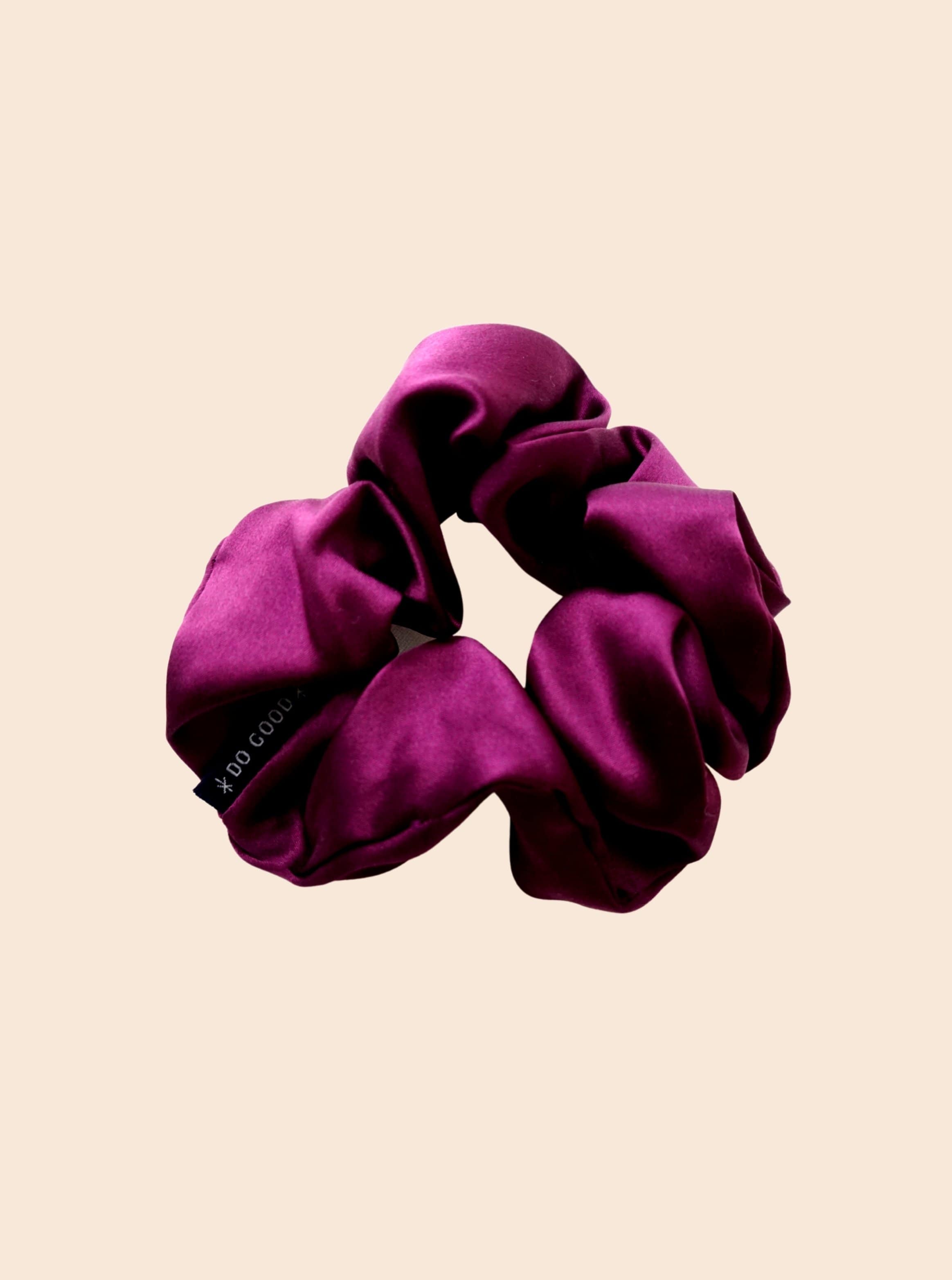 Silk Scrunchie Hair Accessory Look Polished Anytime | More Sunday Scrunchie Mulberry Muse Mulberry Silk Scrunchie lunya morgan lane