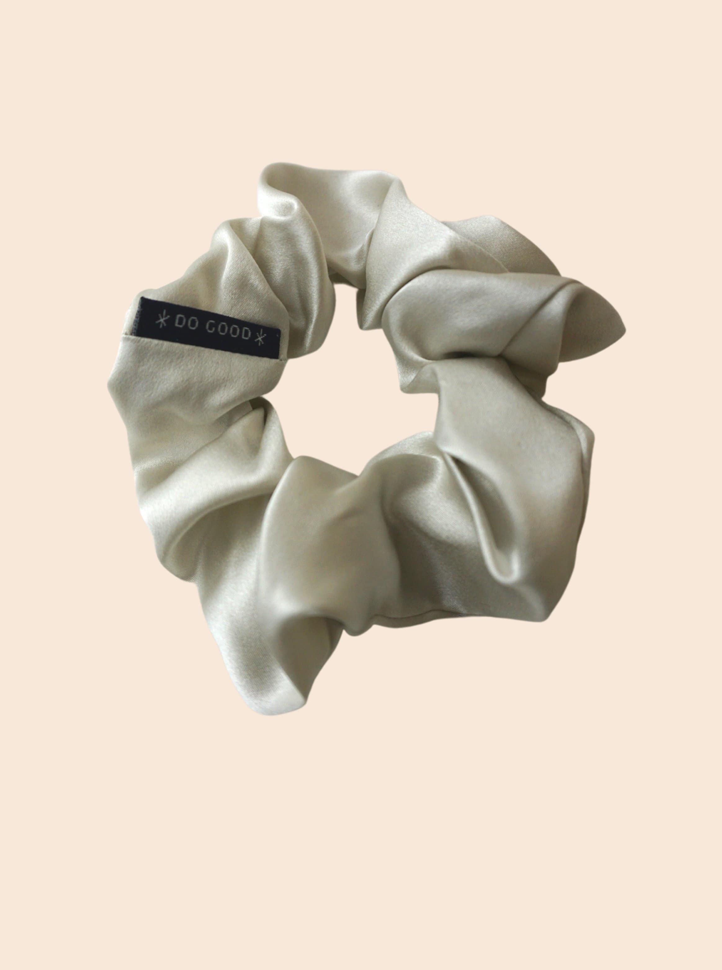 Silk Scrunchie Hair Accessory Look Polished Anytime | More Sunday Scrunchie Mulberry Silk Scrunchie lunya morgan lane
