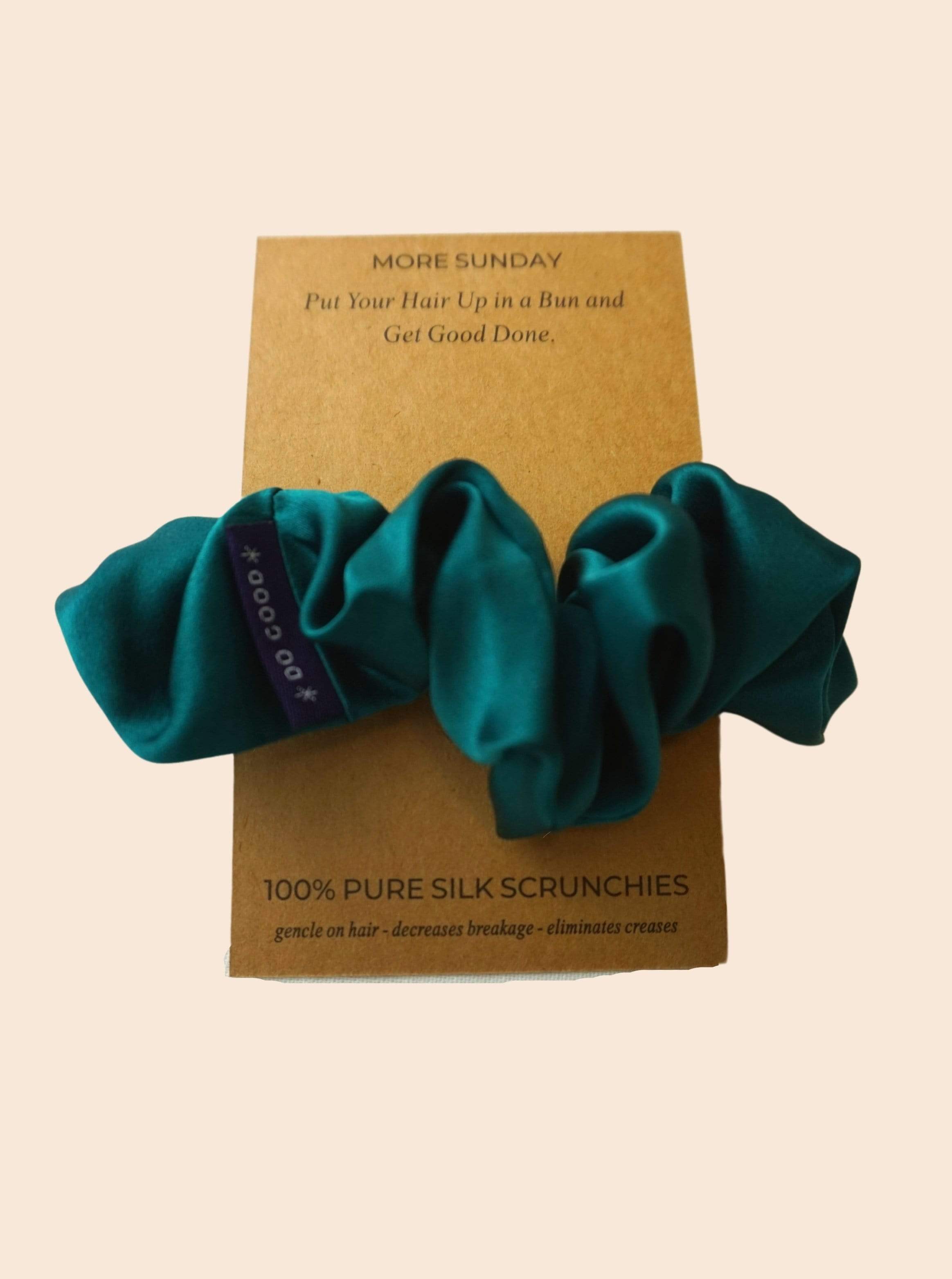 Silk Scrunchie Hair Accessory Look Polished Anytime | More Sunday Scrunchie Mulberry Silk Scrunchie lunya morgan lane