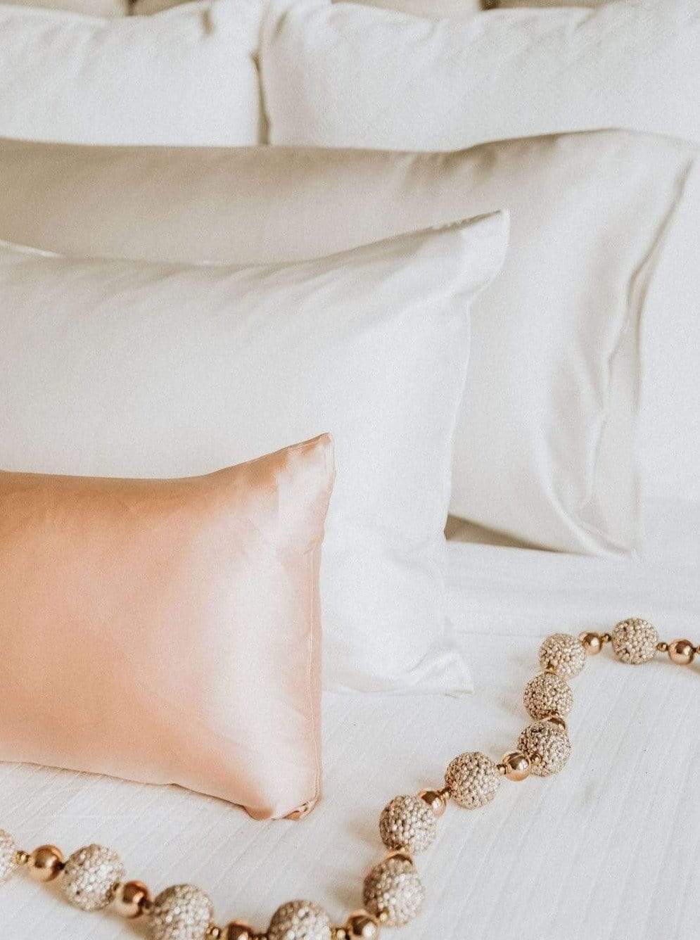 Blush Pink#100% Mulberry Silk Pillow Cases - 19 momme | Mulberry Silk Silk Pillowcase Silk Pillow Case lunya morgan lane blush-pink