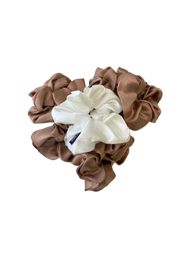 Silk Scrunchie Hair Accessory Look Polished Anytime | More Sunday Bridal Proposal Silk Scrunchie Sets lunya morgan lane
